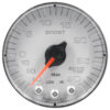 AUTOMETER Vacuum/Boost Gauge 2 1/16", 30Inhg-30PSI, Stepper Mtr W/Pk & Wrn,Slvr/Chrome, Spek