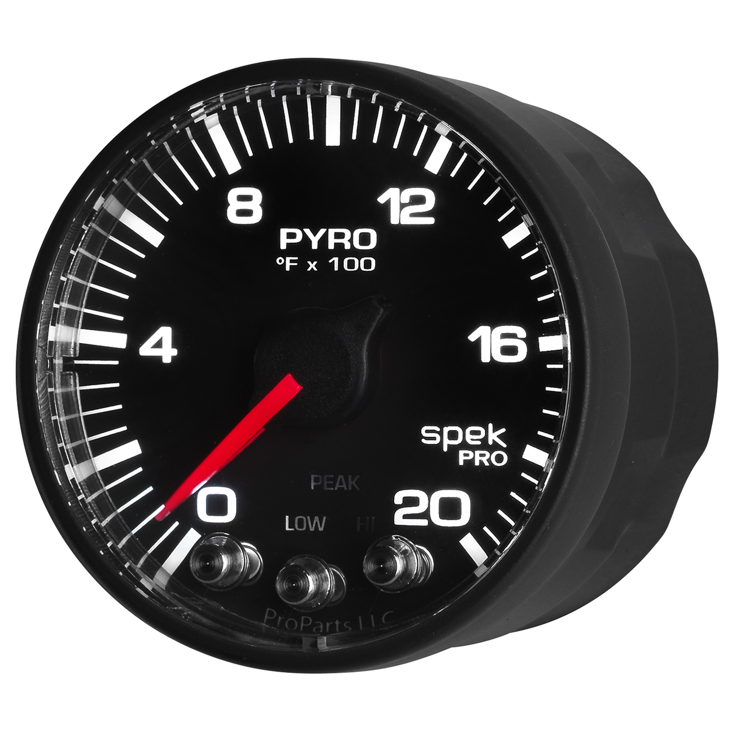 AUTOMETER EGT Pyrometer Gauge 2 1/16", 2000°f, Stepper Motor W/Peak & Warn, Black/Black, Spek - Image 4