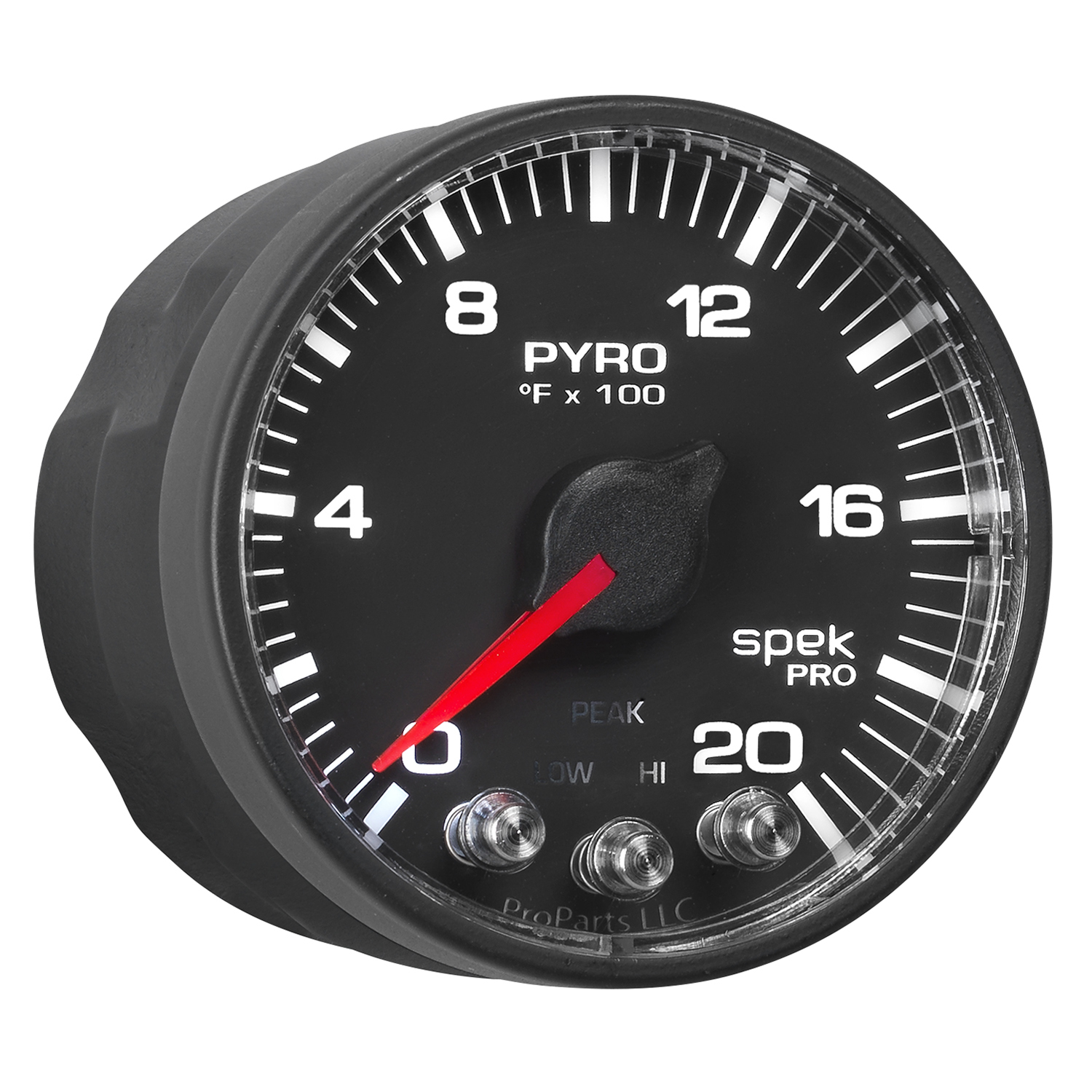 AUTOMETER EGT Pyrometer Gauge 2 1/16", 2000°f, Stepper Motor W/Peak & Warn, Black/Black, Spek - Image 6