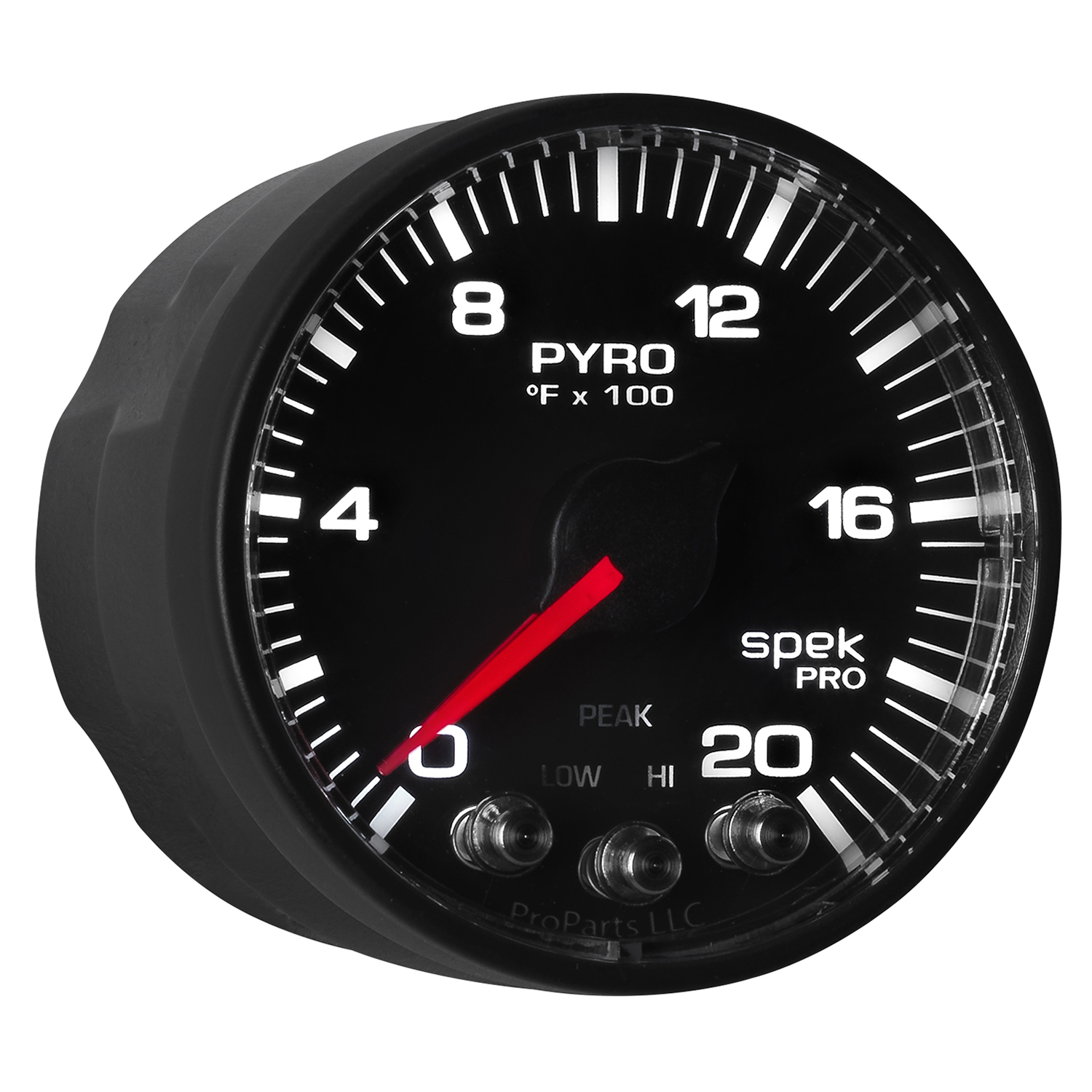AUTOMETER EGT Pyrometer Gauge 2 1/16", 2000°f, Stepper Motor W/Peak & Warn, Black/Black, Spek - Image 7