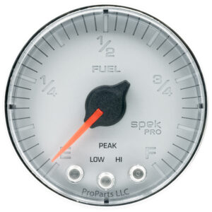 AUTOMETER Fuel Level Gauge 2 1/16", 0-270° Programmable, Slvr/Chrm, Spek-Pro