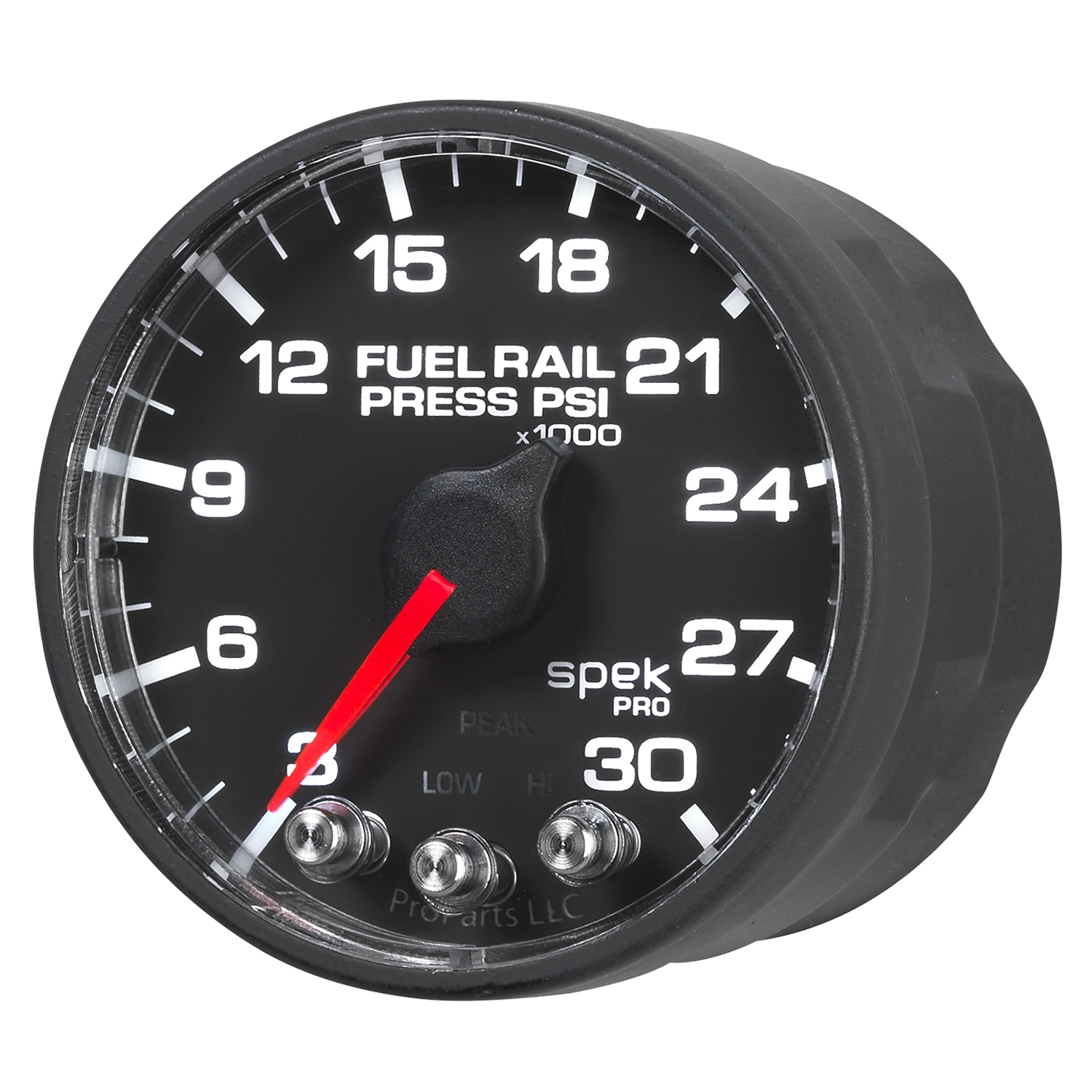 AUTOMETER Rail Pressure Gauge 2 1/16", 30Kpsi, Stepper Motor W/Peak & Warn, Black/Black, Spek - Image 3