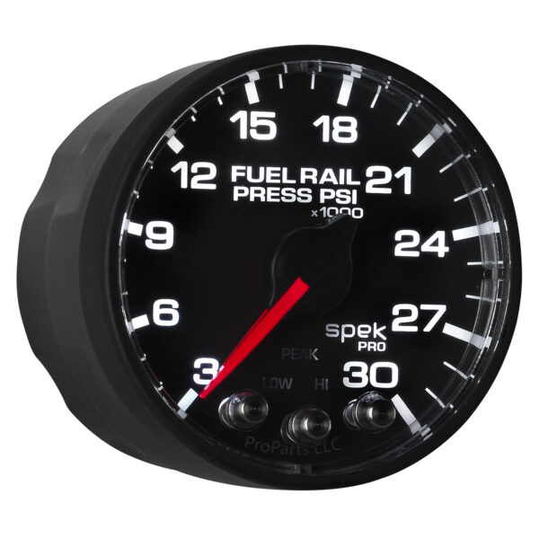 AUTOMETER Rail Pressure Gauge 2 1/16", 30Kpsi, Stepper Motor W/Peak & Warn, Black/Black, Spek - Image 7