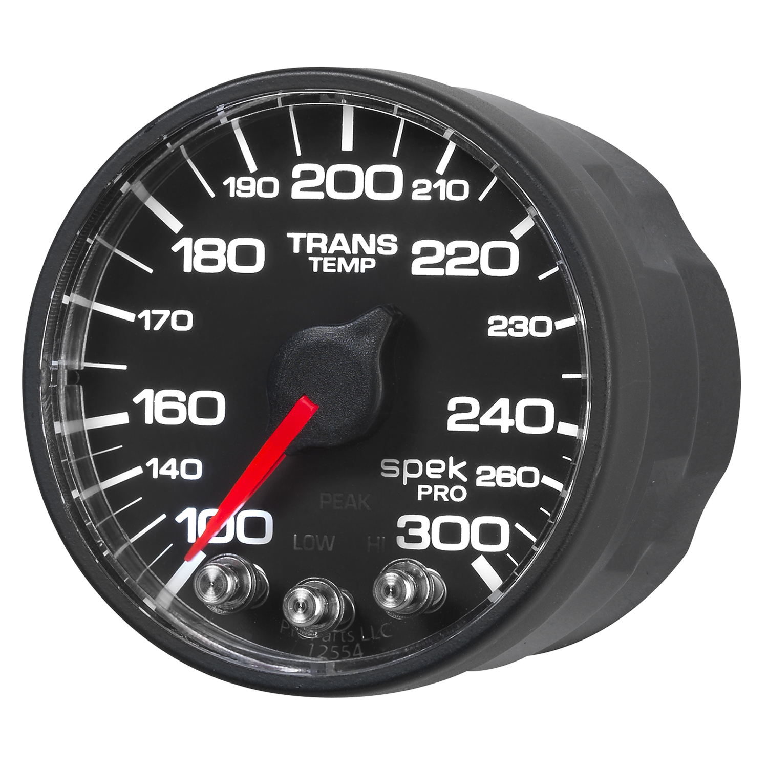 AUTOMETER Transmission Temperature Gauge 2 1/16", 300°f, Stepper Motor W/Peak & Wrn, Black/Black, Spek-Pro - Image 3