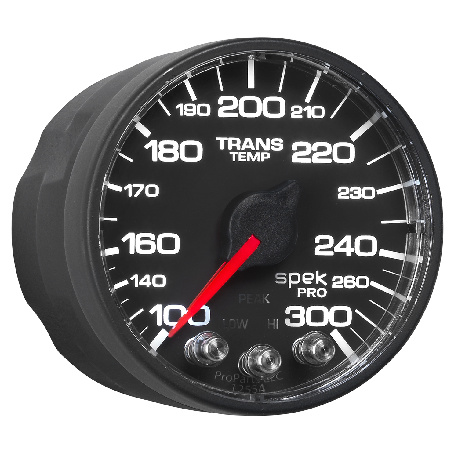 AUTOMETER Transmission Temperature Gauge 2 1/16", 300°f, Stepper Motor W/Peak & Wrn, Black/Black, Spek-Pro - Image 6