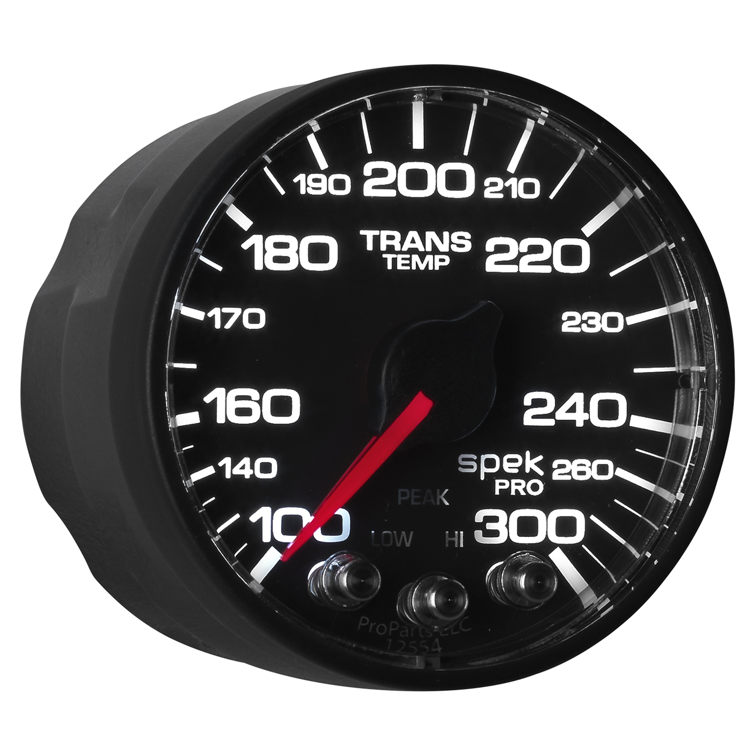 AUTOMETER Transmission Temperature Gauge 2 1/16", 300°f, Stepper Motor W/Peak & Wrn, Black/Black, Spek-Pro - Image 7