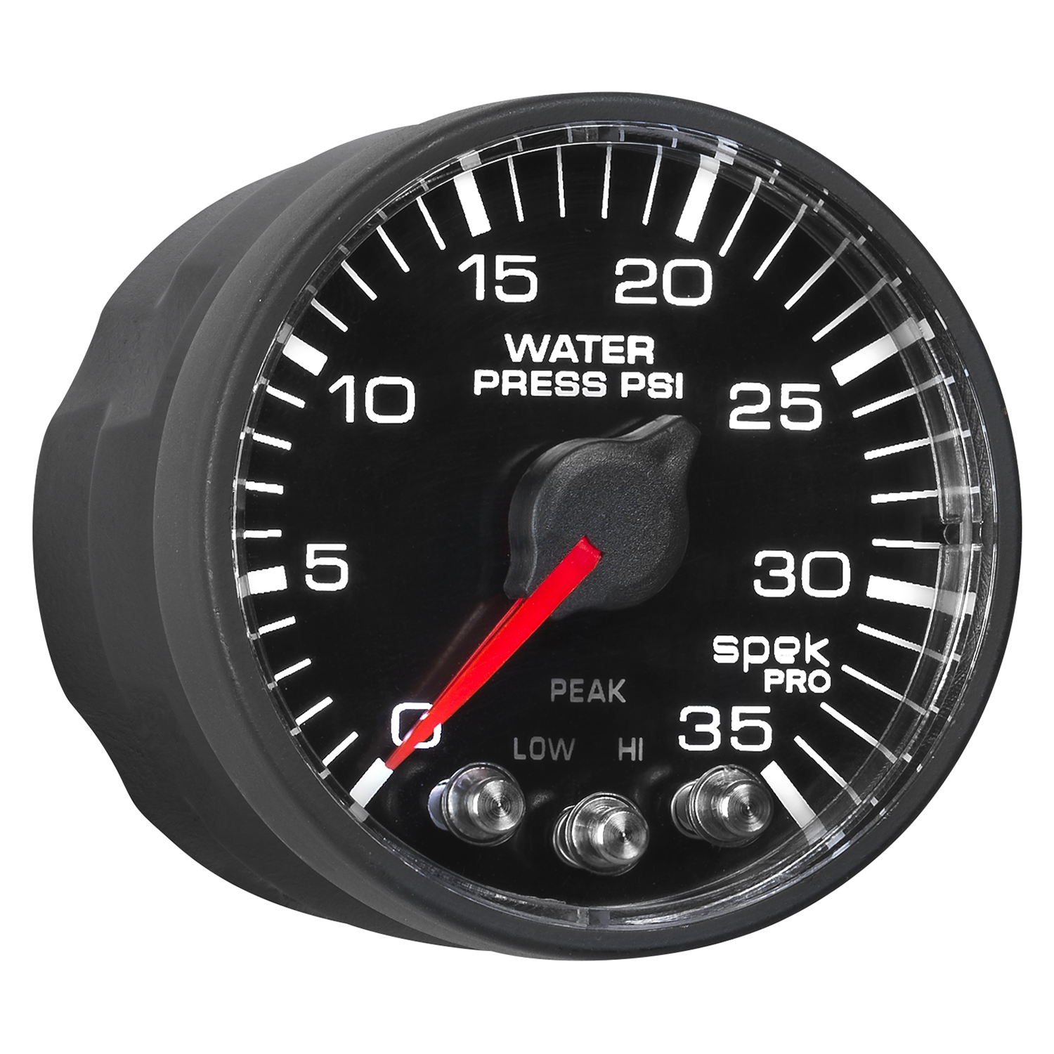 AUTOMETER Water Pressure Gauge 2 1/16", 35PSI, Stepper Motor W/Pk & Wrn, Black/Black, Spek-Pro - Image 6