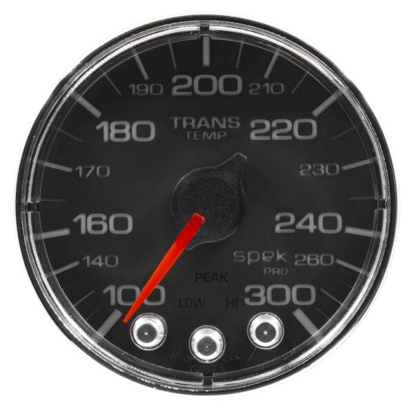 AUTOMETER Water Temperature Gauge 2 1/16", 300°f, Stepper Motor W/Peak & Warn, Black/Chrm, Spek - Image 2