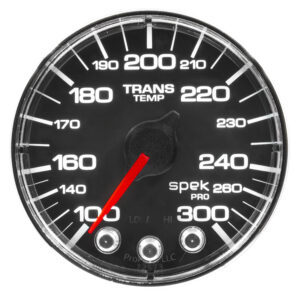 AUTOMETER Water Temperature Gauge 2 1/16", 300°f, Stepper Motor W/Peak & Warn, Black/Chrm, Spek