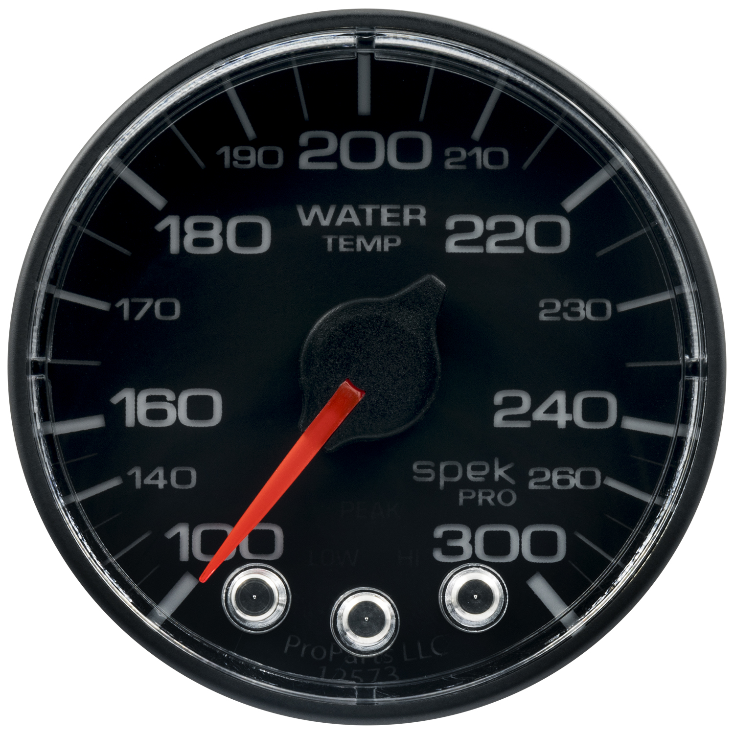 AUTOMETER Water Temperature Gauge 2 1/16", 300°f, Stepper Motor W/Peak & Warn, Black/Black, Spek - Image 2