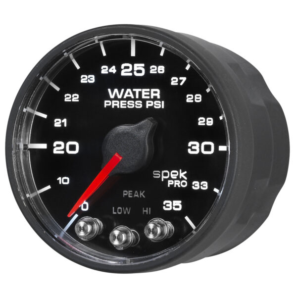 AUTOMETER 2-1/16" Water Press, 0- 35 PSI, BFB, Spek, Nl - Image 3