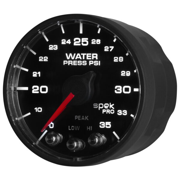 AUTOMETER 2-1/16" Water Press, 0- 35 PSI, BFB, Spek, Nl - Image 4