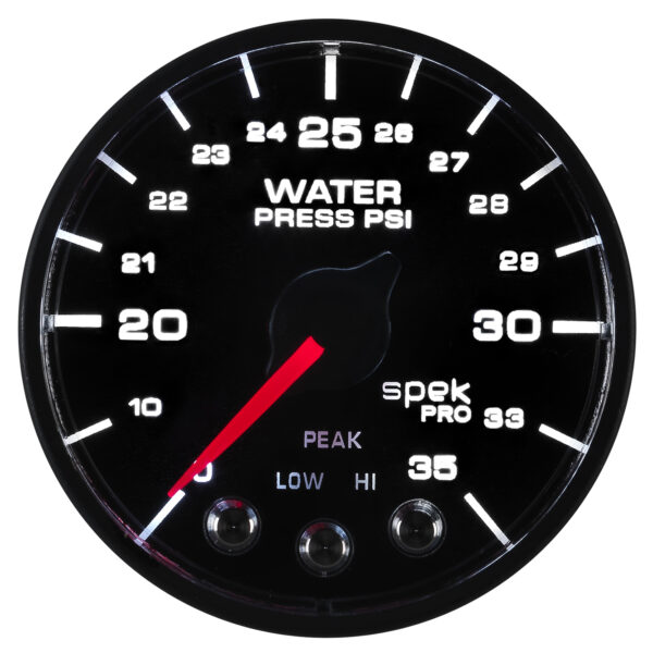 AUTOMETER 2-1/16" Water Press, 0- 35 PSI, BFB, Spek, Nl - Image 5