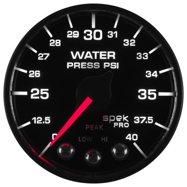 AUTOMETER 2-1/16" Water Press, 0- 40 PSI, BFB, Spek, Nl - Image 5