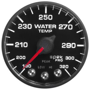 AUTOMETER 2-1/16" Water Temp, 180- 320`F, BFB, ECU, Spek Nl