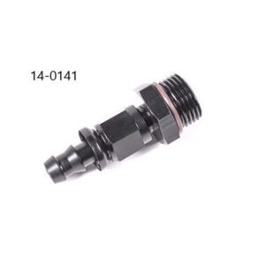 RADIUM 10AN Orb To Pushlok Hose End, Straight, 3/8in