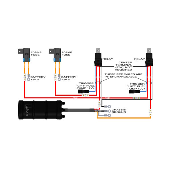 RADIUM DIY Fuel Pump Hardware Wiring Kit with 40A Relay & Fuse - Image 2