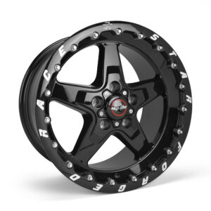 RACE STAR 92 Drag Star Gloss Black Alloy Wheel Bracket Racer SBL 17x10.5 5x4.50BC 7.60BS Ford
