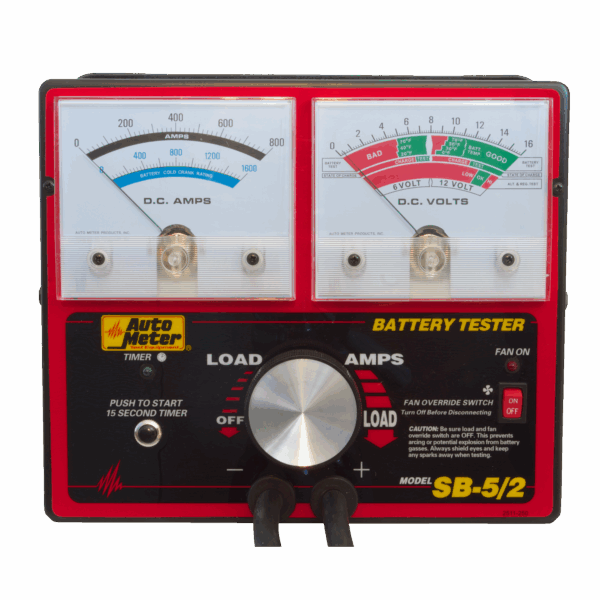 AUTOMETER Battery Tester, 800 Amp W/Unloader