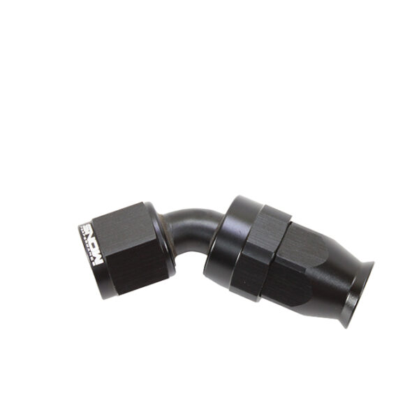 Snow Performance -8 AN 45 Degree PTFE Hose End (Black)