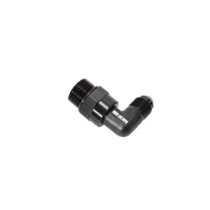 Snow Performance -8 Orb To -6 AN 90 Degree Swivel Fitting (Black)