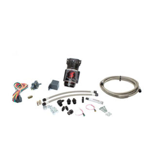 Snow Performance Stage 1 Boost Cooler Forced Induction Water-Methanol Injection Kit (Stainless Steel Braided Line, 4AN Fittings) No Tank