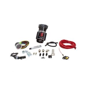 Snow Performance Stage 2 Boost Cooler Forced Induction Progressive Water-Methanol Injection Kit (Red High Temp Nylon Tubing, Quick-Connect Fittings)No Tank