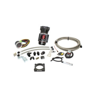 Snow Performance Stage 2 Boost Cooler 2008-2015 Mitsubishi Evo X 2.0L Water-Methanol Injection Kit (Stainless Steel Braided Line, 4AN Fittings)