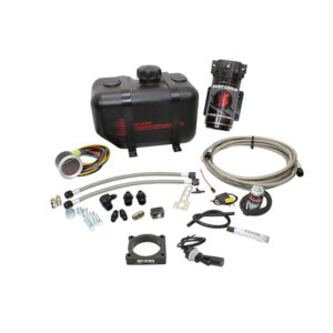 Snow Performance Stage 2 Boost Cooler 2008-2015 Mitsubishi Evo X 2.0L Water-Methanol Injection Kit (Stainless Steel Braided Line, 4AN Fittings)