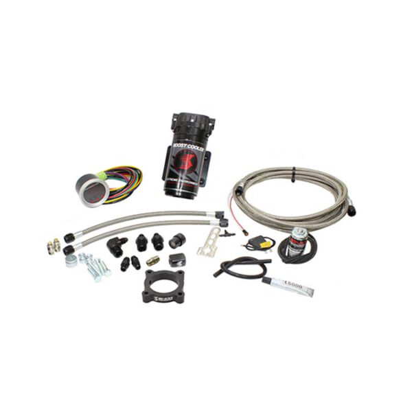 Snow Performance Stage 2 Boost Cooler 2013-2018 Ford Focus St Water-Methanol Injection Kit (Stainless Steel Braided Line, 4AN Fittings)