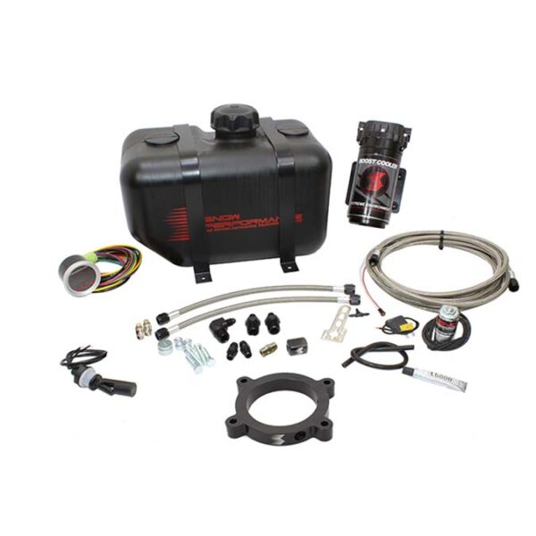 Snow Performance Stage 2 Boost Cooler 2014+ GM Truck Forced Induction Water-Methanol Injection Kit (Stainless Steel Braided Line, 4AN Fittings)