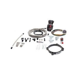 Snow Performance Stage 2 Boost Cooler 105mm Hellcat Water-Methanol Injection Kit (Stainless Steel Braided Line, 4AN Fittings)