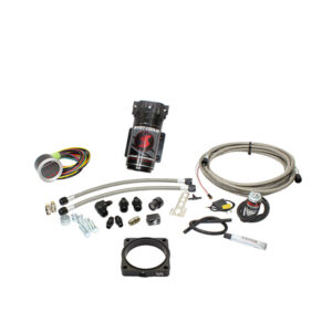 Snow Performance Stage 2 Boost Cooler 2008+ Dodge Challenger/Charger Rt 5.7 / 6.1 / 6.4 Forced Induction Water-Methanol Injection Kit (Stainless Steel Braided Line, 4AN Fittings)