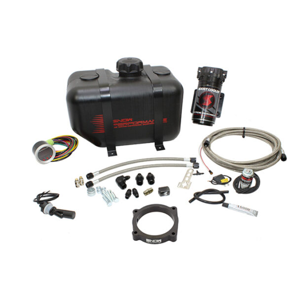 Snow Performance Stage 2 Boost Cooler Dodge Challenger/Charger Hellcat Water-Methanol Injection Kit (Stainless Steel Braided Line, 4AN Fittings)