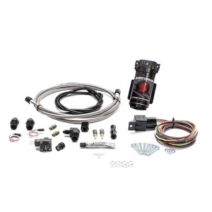 Snow Performance Diesel Stage 1 Boost Cooler Water-Methanol Injection Kit (Stainless Steel Braided Line, 4AN Fittings)