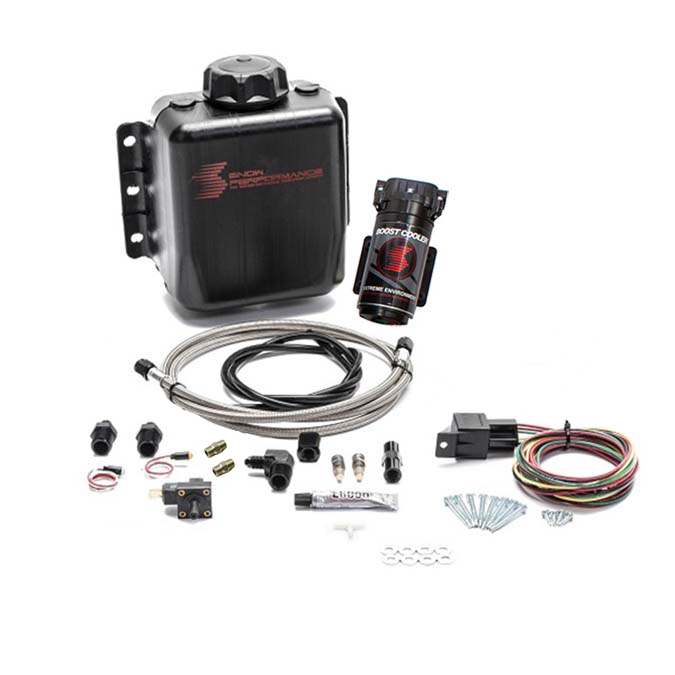 Snow Performance Diesel Stage 1 Boost Cooler Water-Methanol Injection Kit (Stainless Steel Braided Line, 4AN Fittings)