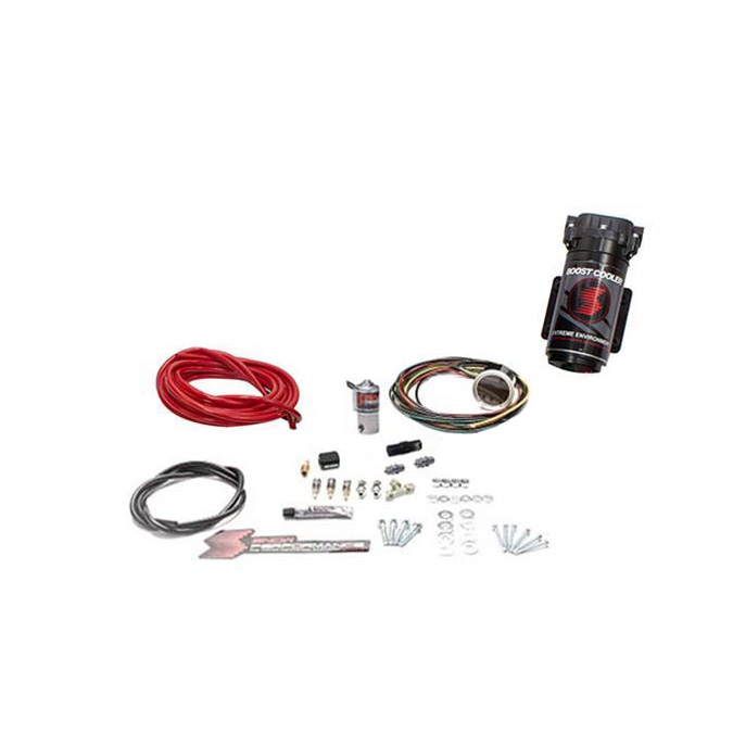 Snow Performance Diesel Stage 2 Boost Cooler Water-Methanol Injection Kit Dodge 5.9L Cummins (Red High Temp Nylon Tubing, Quick-Connect Fittings)