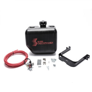 Snow Performance 2.5 Gal. Water-Methanol Tank Upgrade Quick-Connect Fittings (W/Brackets, Solenoid, Hose & All Necessary Fittings) (13Lx9.5Hx7.5W)