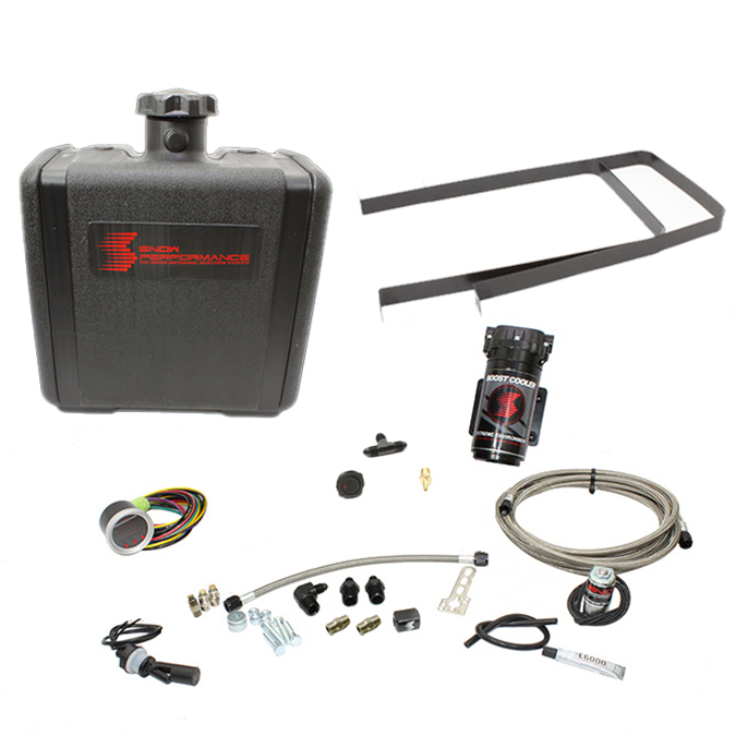 Snow Performance Diesel Stage 2 Boost Cooler Water-Methanol Injection Kit Dodge 6.7L Cummins (Stainless Steel Braided Line, 4AN Fittings)
