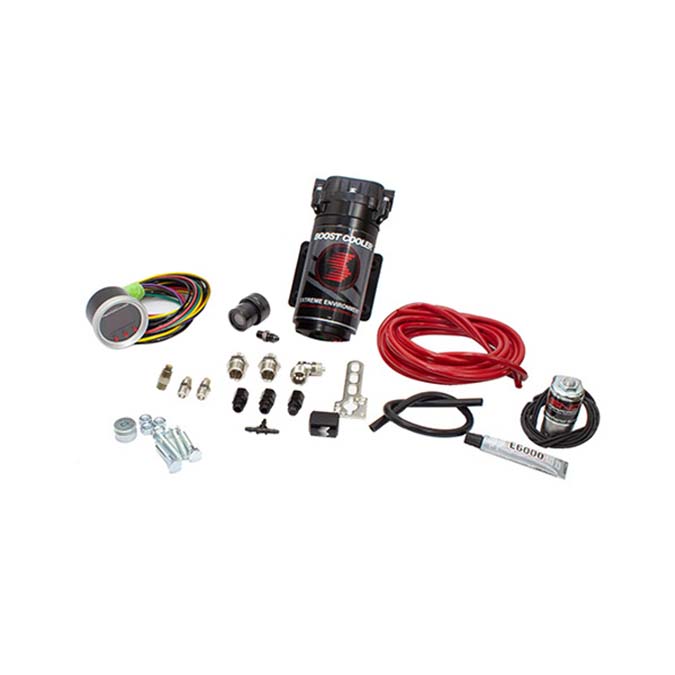 Snow Performance Diesel Stage 2 Boost Cooler Water-Methanol Injection Kit Dodge 6.7L Cummins (Red High Temp Nylon Tubing, Quick-Connect Fittings)