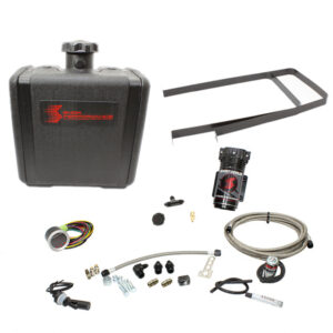 Snow Performance Diesel Stage 2 Boost Cooler Water-Methanol Injection Kit Ford 7.3/6.0/6.4/6.7 Powerstroke (Stainless Steel Braided Line, 4AN Fittings)