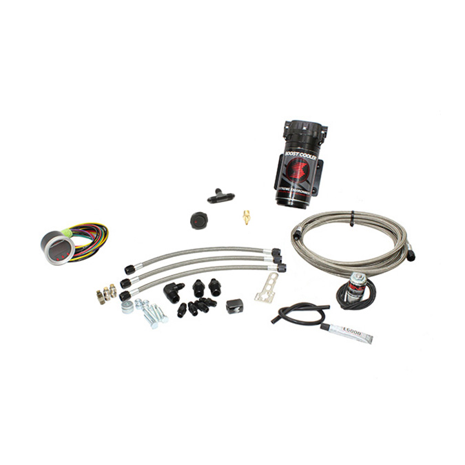 Snow Performance Diesel Stage 2 Boost Cooler Water-Methanol Injection Kit Chevy/Gmc lbz/Lly/Lmm/Lml/L5P Duramax (Stainless Steel Braided Line, 4AN Fittings)