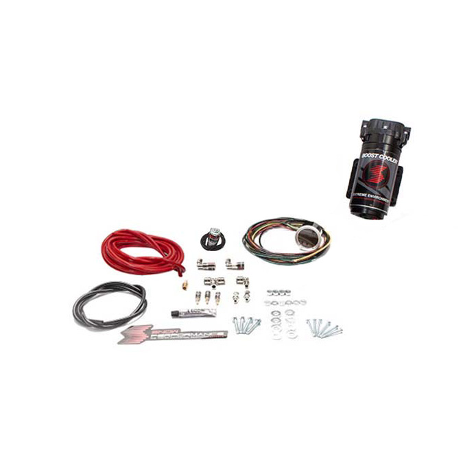 Snow Performance Diesel Stage 2 Boost Cooler Water-Methanol Injection Kit Chevy/Gmc lbz/Lly/Lmm/Lml/L5P Duramax (Red High Temp Nylon Tubing, Quick-Connect Fittings)