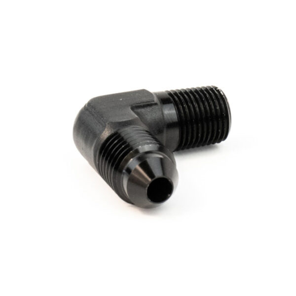 Snow Performance 1/8" NPT To 4AN Elbow Water Methanol Fitting (Black)