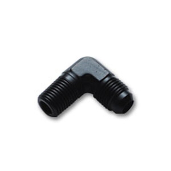 VIBRANT PERFORMANCE 90 Degree Adaptor Fitting (AN to NPT); Size: -4 AN to 3/8" NPT