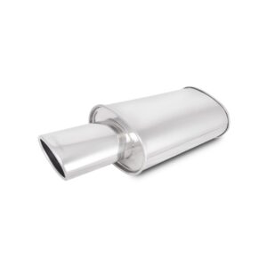 VIBRANT PERFORMANCE 2.5" STREETPOWER Muffler, 4.5" x 3" Oval Angle Cut Tip