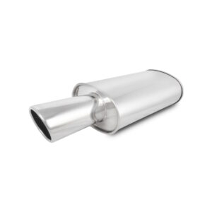 VIBRANT PERFORMANCE 3″ STREETPOWER Muffler, 4″ Round Angle Cut Tip
