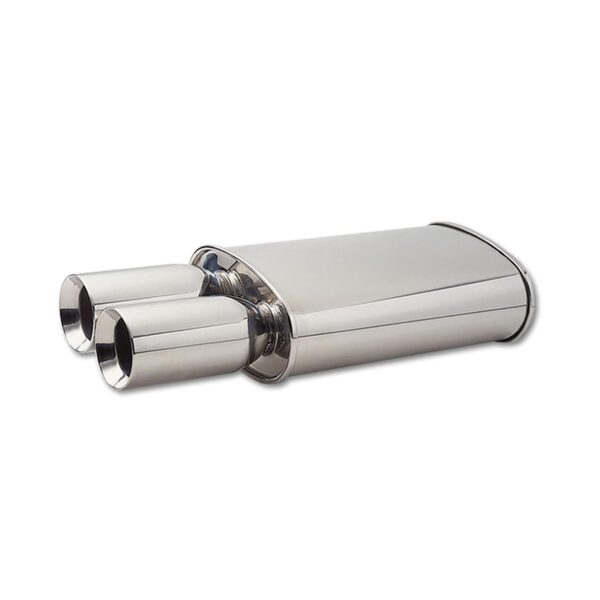 VIBRANT PERFORMANCE 3" STREETPOWER Muffler, Dual 3.5" Round Bevelled Tip