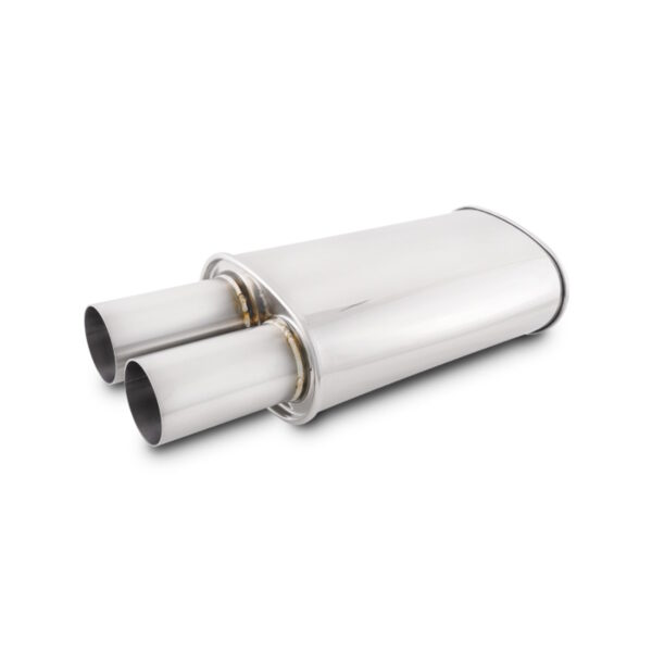 VIBRANT PERFORMANCE 2.5" STREETPOWER Muffler, Dual 3" Round Straight Cut Tip