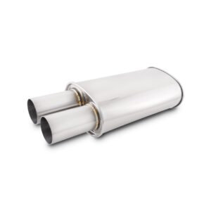 VIBRANT PERFORMANCE 3" STREETPOWER Muffler, Dual 3" Round Straight Cut Tip